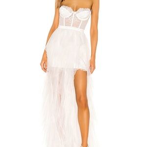 For Love & Lemons x revolve bustier gown
